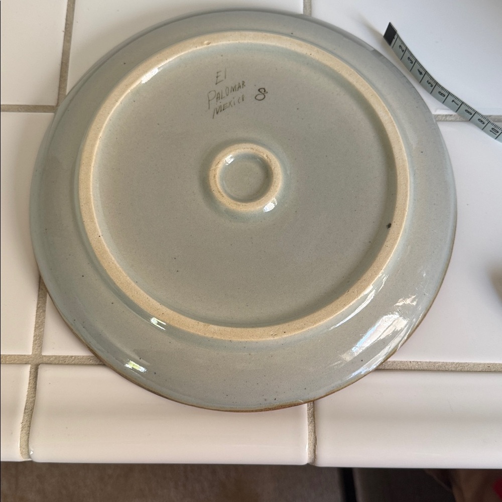 Ken Edwards Mexican TONALA POTTERY El Palomar 10” plate #1 🐈⬛ - Picture 4 of 4